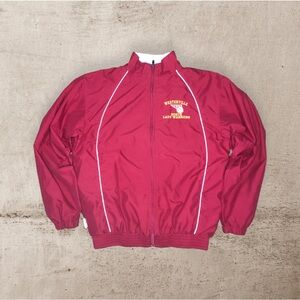 Russel athletic rose red team issued windbreaker sportswear